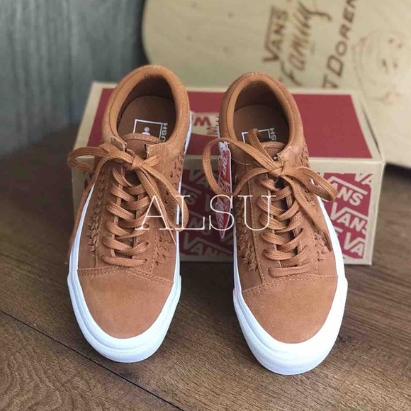 VANS Old Skool Weave Suede Grazed Ginger Kid’s - Picture 3 of 8